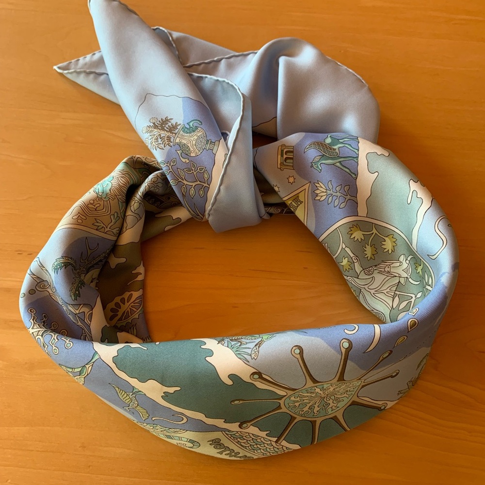 Hermes “Rives fertiles” 100% Silk Scarf - Picture 6 of 8
